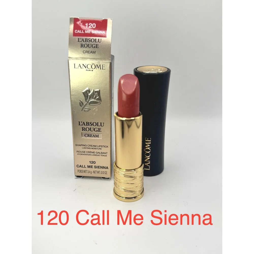 Lancome L'Absolu Rouge Cream Lipstick 120 Call Me Sienna NEW
